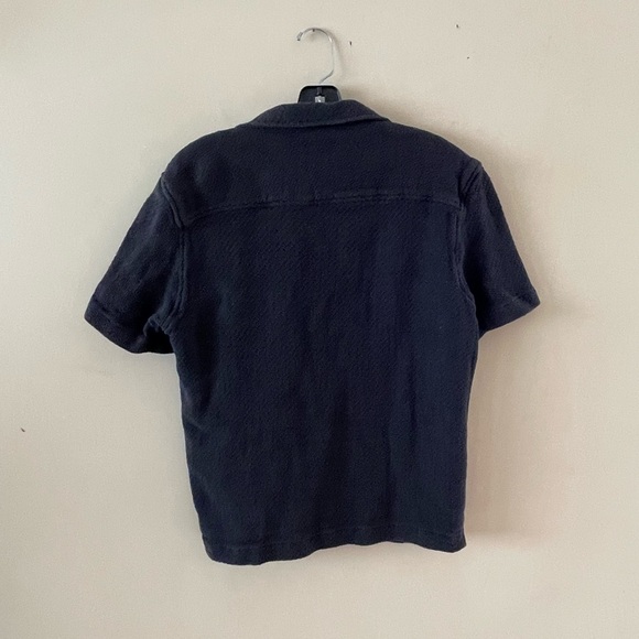 Zara Grey Button Down Short Sleeve Shirt - Picture 2 of 3